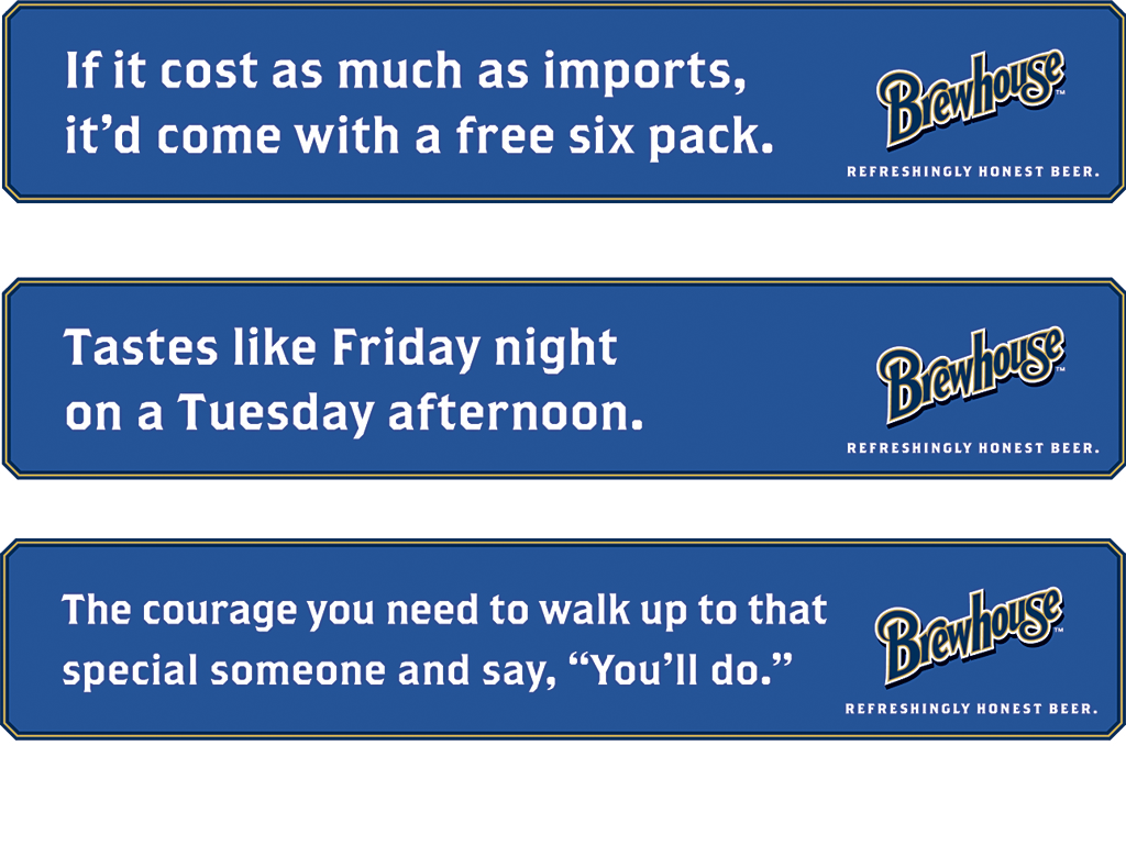 Brewhouse Beer newspaper ads