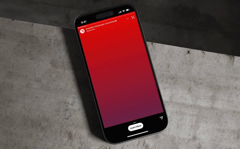 Animated gif of a phone ad