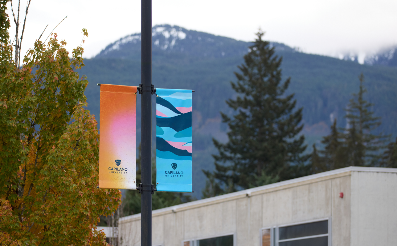Street banners at Cap U