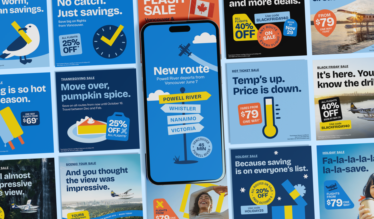 Harbour Air seasonal tactical ads